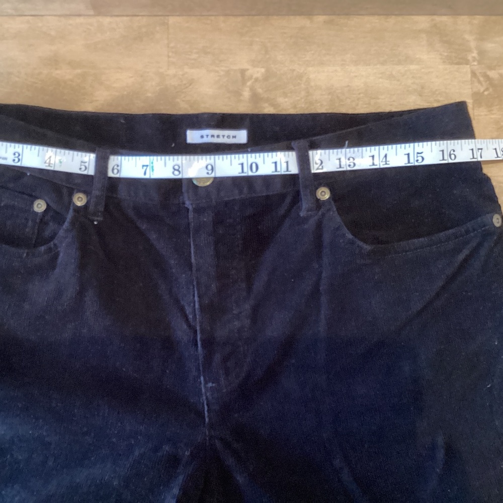 Jones New York Sport Petite Black Corduroy Stretch Pants Size 12P NWOT - Picture 5 of 6